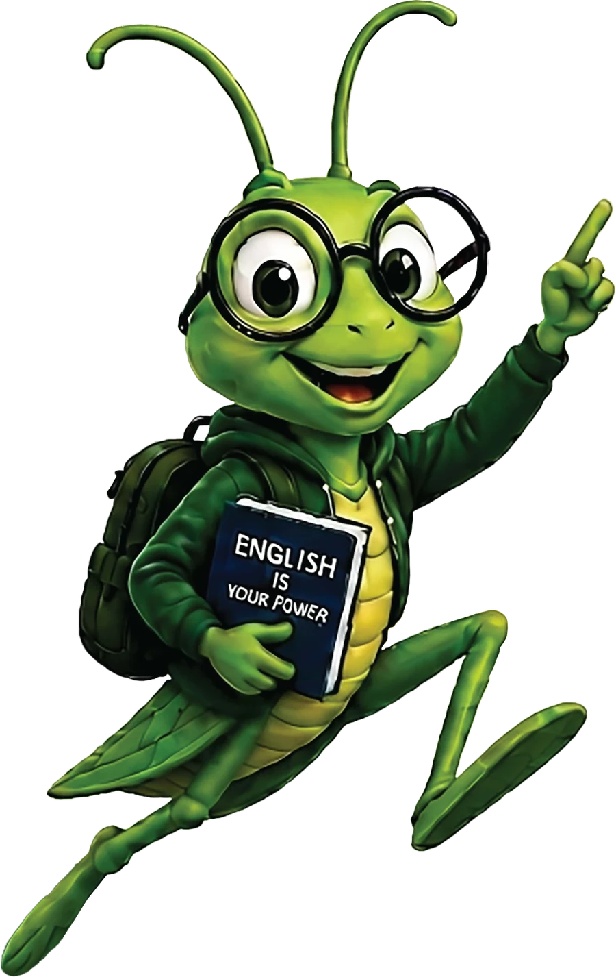 English Speakers žiogas maskotas